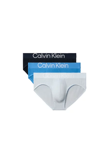 Calvin Klein Underwear Slip albastru marin / azur / albastru pastel alb