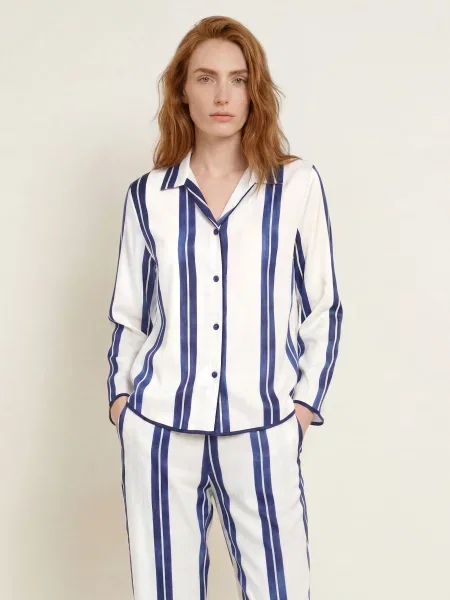 Cyberjammies Spací Tričko tmavě modrá bílá