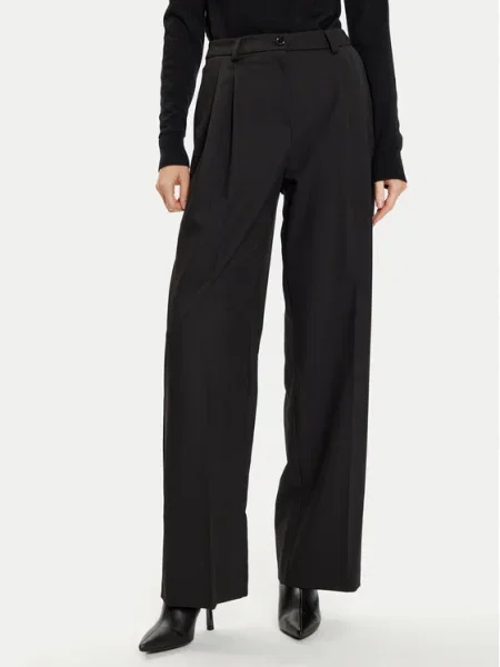 Imperial Pantaloni din Wide Leg negru