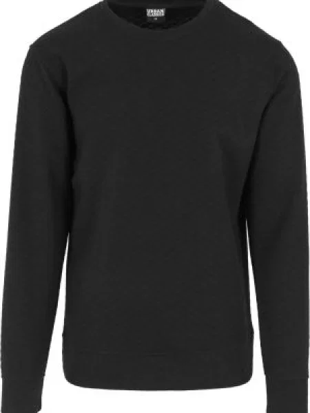 Pikowana bluza nierozpinana Urban Classics czarna
