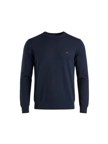 Dzianinowy sweter Harmont & Blaine niebieski