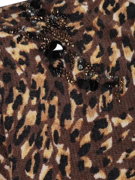 Pulover Twinset cu model leopard maro