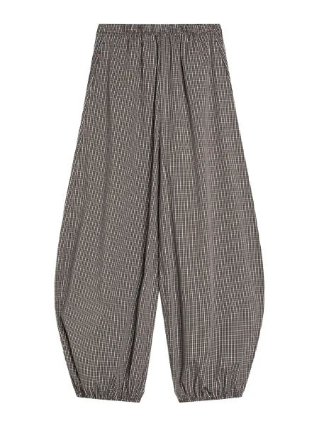 Bershka Hlače kaki / oliva bela