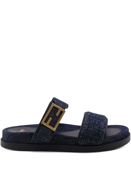 Sandale Fendi cu cataramă albastru
