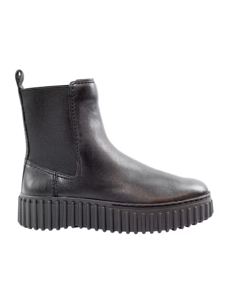 Botki Clarks skórzane czarne