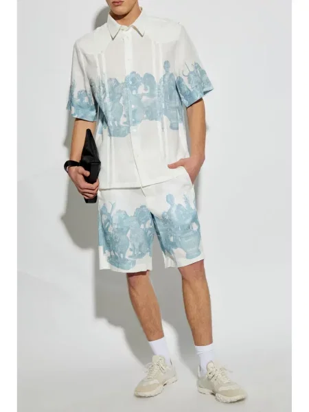 Cămașă Givenchy de in cu imagine alb