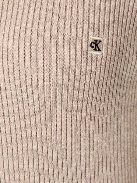 Calvin Klein Jeans рокля тип пуловер с бежово
