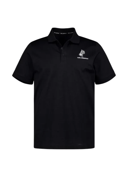 Tricou polo Karl Lagerfeld negru