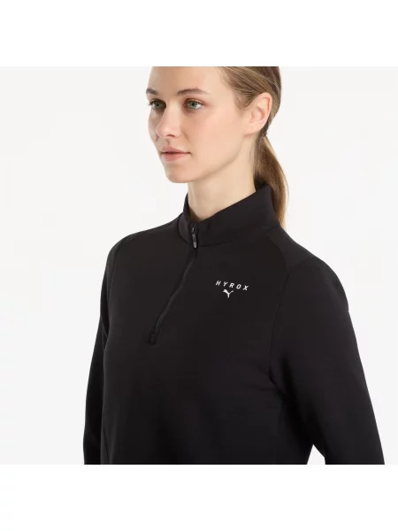 Суичър с цип Puma черно