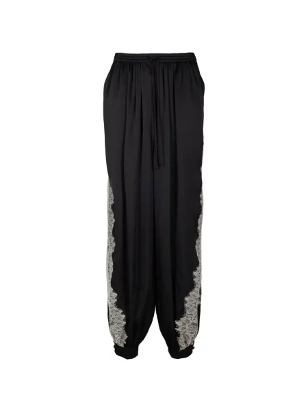 Pantaloni Cinq A Sept din dantelă negru