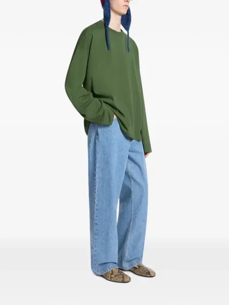 Lung tricou Dries Van Noten verde