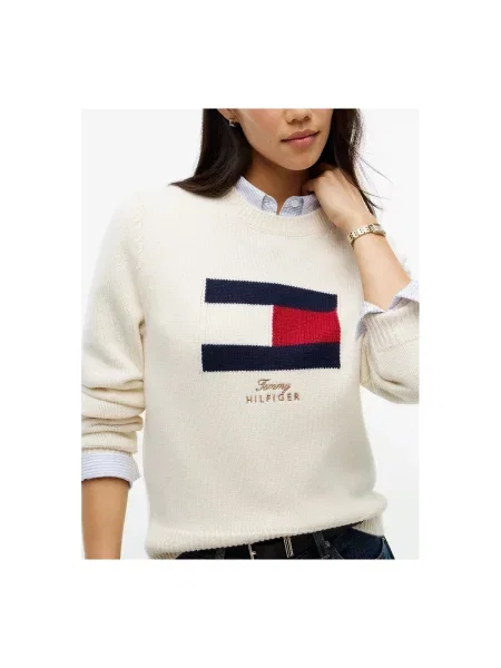 Sveter Tommy Hilfiger béžová