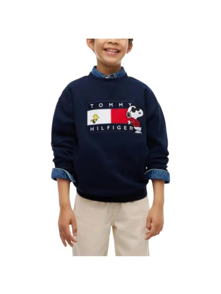 Geacă copii Tommy Hilfiger albastru