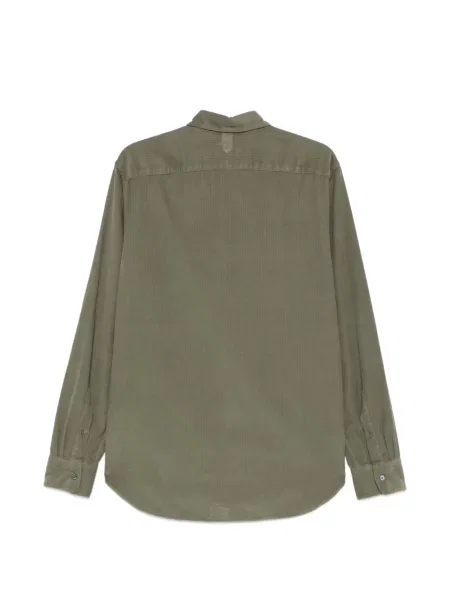 Lung cămașă Canali de catifea cord verde
