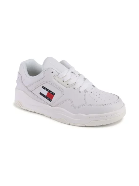 Trampki Tommy Jeans skórzane białe