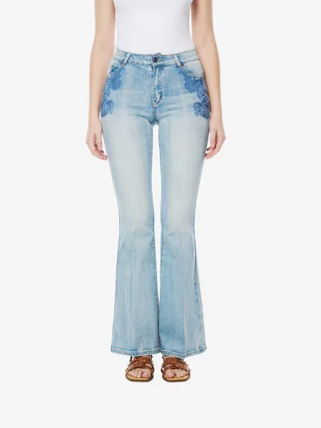 KOROSHI Jeans denim albastru