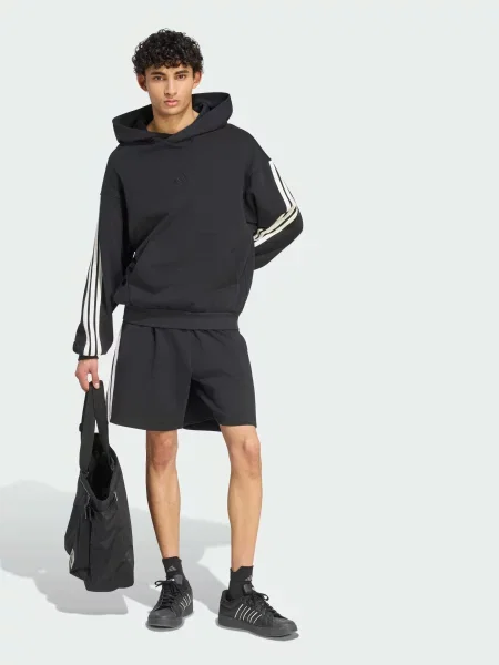 Повсякденні шорти adidas 3 Stripes комбінований верх чорний