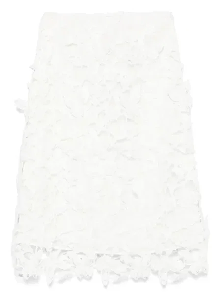 Fustă midi Simkhai până la genunchi alb