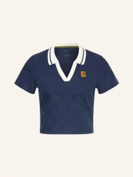Nike Funkční Polokošile Court Collection tmavě modrá