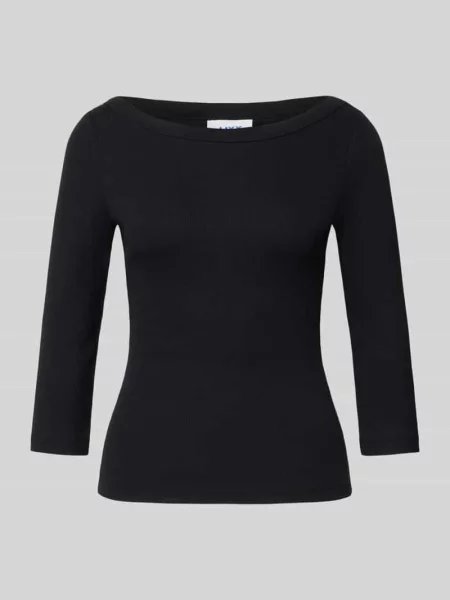 Bluzka z długim rękawem o kroju slim fit z rękaw o dł. model FIFI' Jjxx czarna