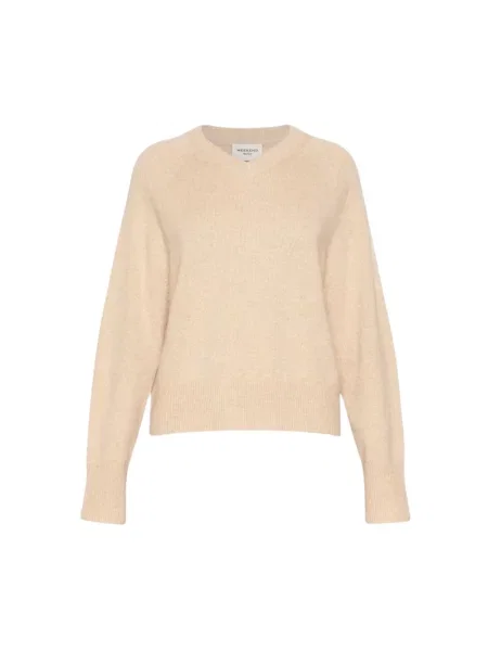 Sweter Weekend Max Mara z kaszmiru beżowy