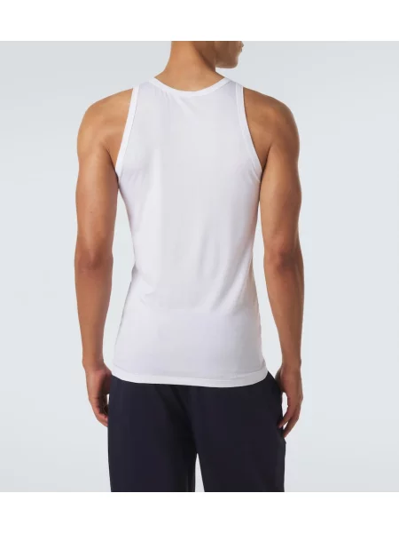 Pijamale Zimmerli din jerseu alb