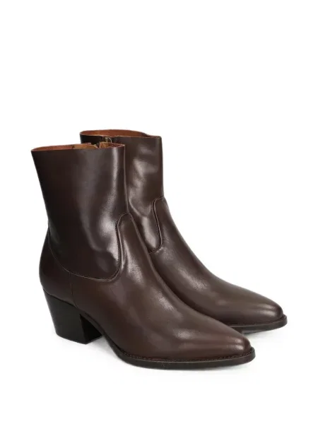 Cizme scurte Julie Dee din piele maro