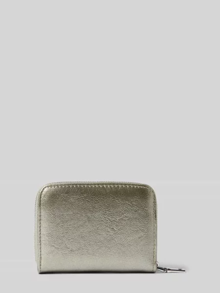 Portfel z detalem z logo Seidenfelt czarny