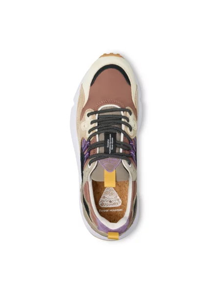 Sneakersy Flower Mountain w kwiatki skórzane