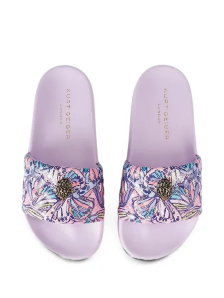 Καπιτονέ παντοφλες Kurt Geiger London με σχέδιο μωβ