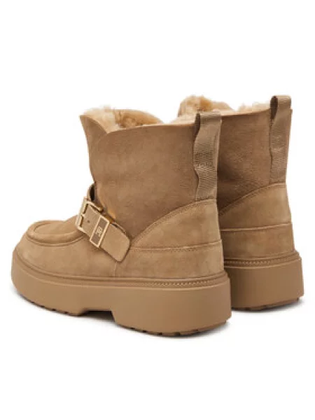Tommy Hilfiger Hótaposó Th Buckle Shearling Snow Boot bézs