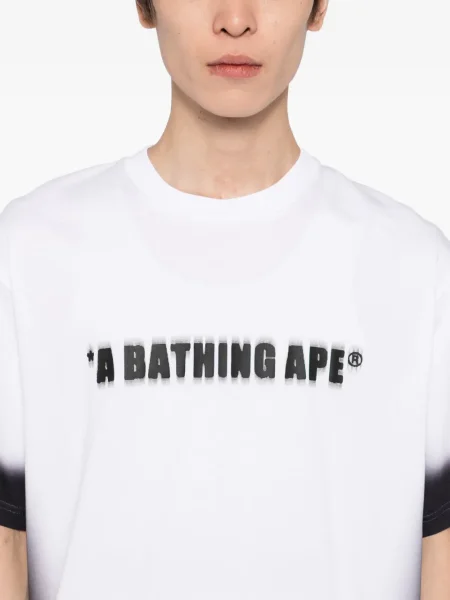 Tricou A Bathing Ape® cu imagine alb