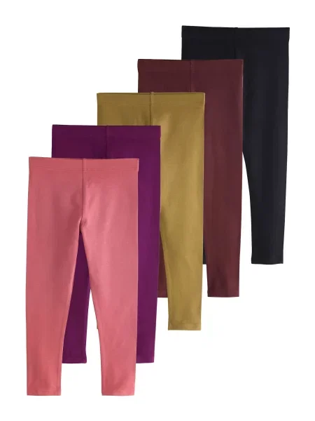 Next Leggings oliv / mov închis / roz pitaya / roșu bordeaux negru