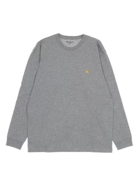Carhartt WIP longsleeve Chase melanżowy szary