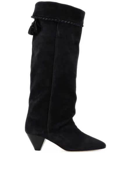 Botine Isabel Marant din piele de căprioară negru