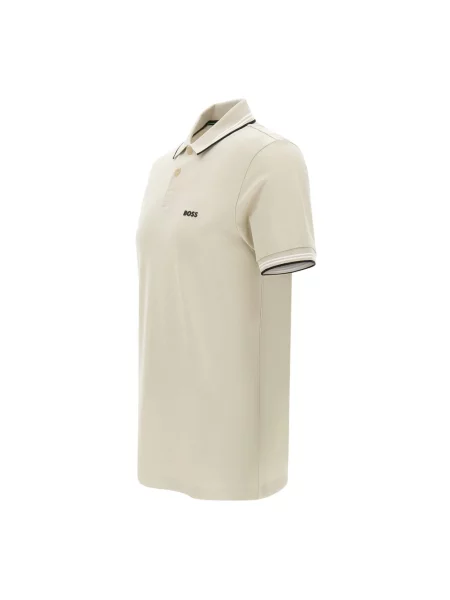 Koszulka polo Boss Green beżowa