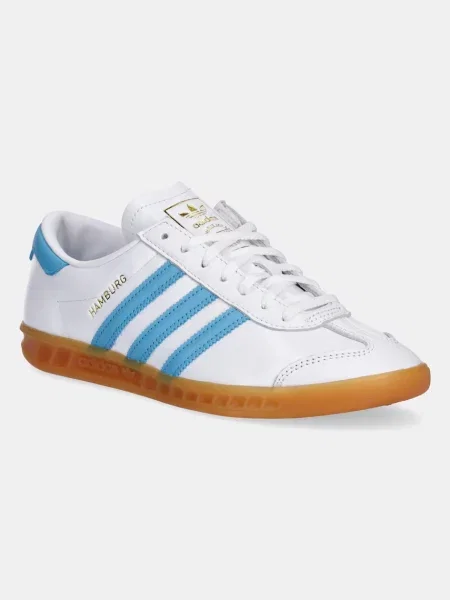 Usnjene superge adidas Originals Hamburg W modra