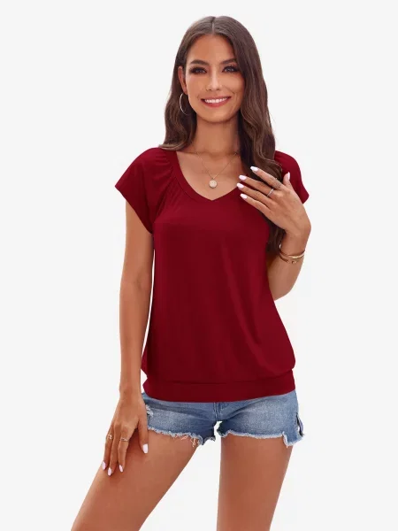 Imily Bela Tricou roşu închis