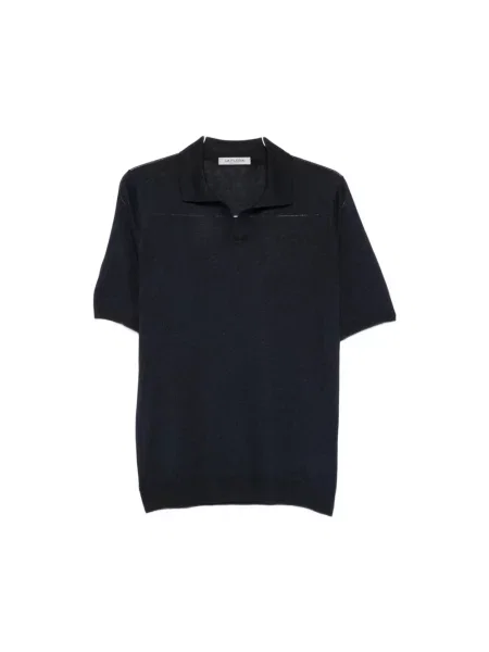 Koszulka La Fileria wełniana niebieska