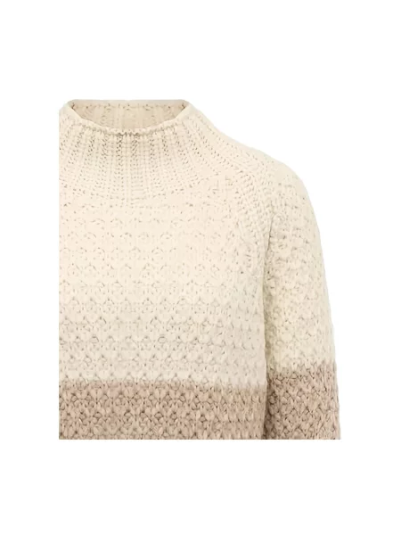 Sweter z golfem Eleventy wełniany beżowy