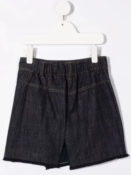 Dětské džínové šortky Brunello Cucinelli modré