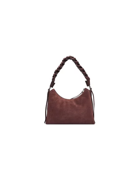 Coccinelle Ročna torba Boheme Suede Bimaterial E1 13 03 01 Bordo rdeča