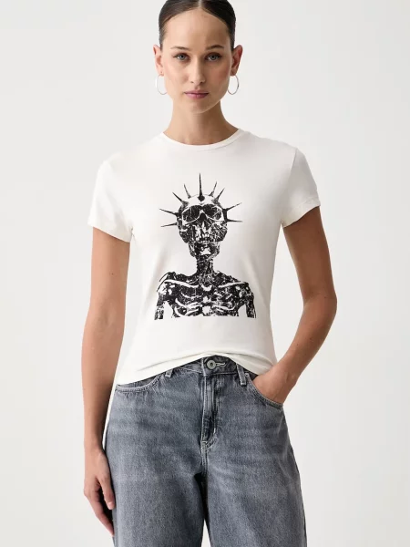 The Ragged Priest T-shirt z beżowa