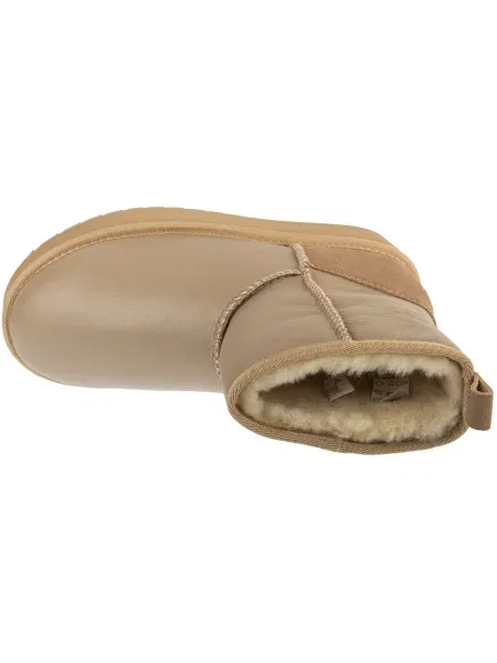 Cizme de zăpadă EMU Australia Stinger Mini Flatform Leather bej