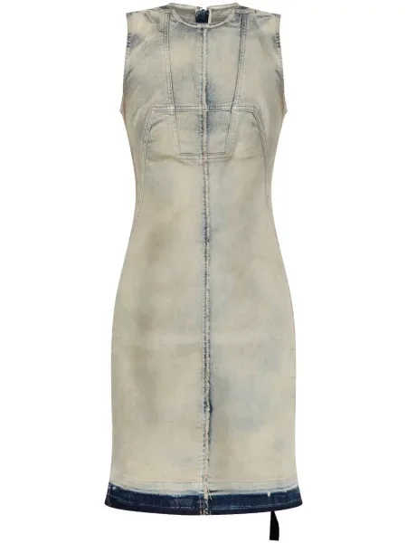 Rochie din denim Rick Owens Drkshdw de costum albastru