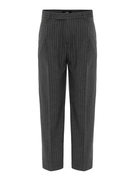 Antioch Pantaloni cutați Eurico gri metalic / murdar alb