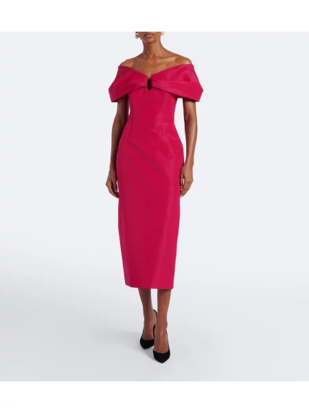 Rochie de cocktail Carolina Herrera de mătase roz