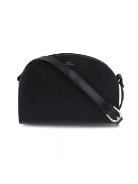 Torebka skórzana A.p.c. skórzana czarna