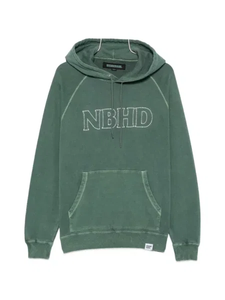 Hanorac cu glugă Neighborhood cu broderie verde