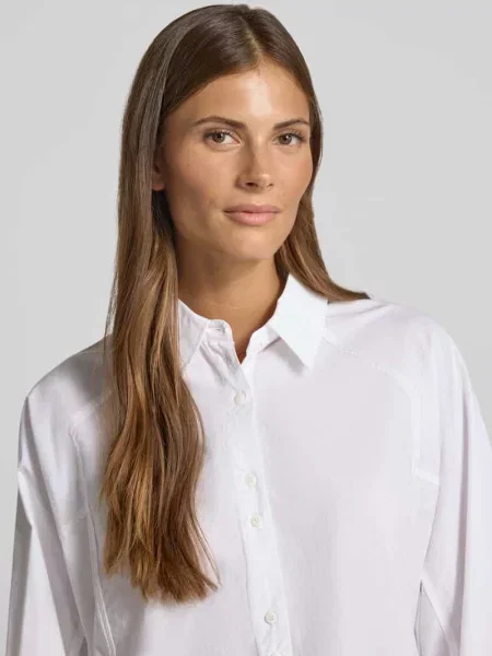 Bluzka o kroju relaxed fit model Susana Selmina' Msch Copenhagen biała